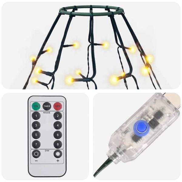 Weihnachtsbaum-Lichternetz mit 150 LEDs 150 cm