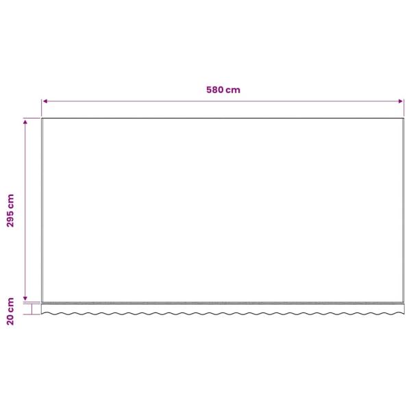 Ersatzstoff für Markise Creme 600x300 cm Polyester