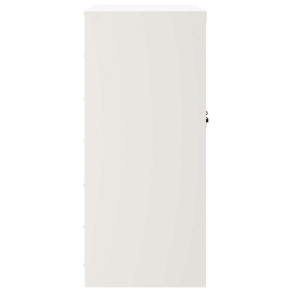 Aktenschrank Weiß 79x40x90 cm Stahl