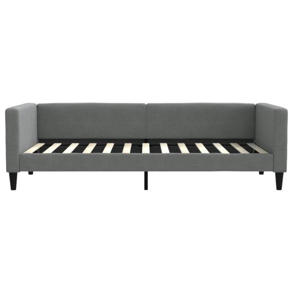 Tagesbett Dunkelgrau 90x200 cm Stoff
