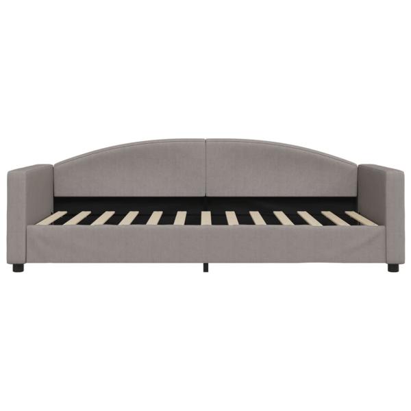 Tagesbett Taupe 90x200 cm Stoff