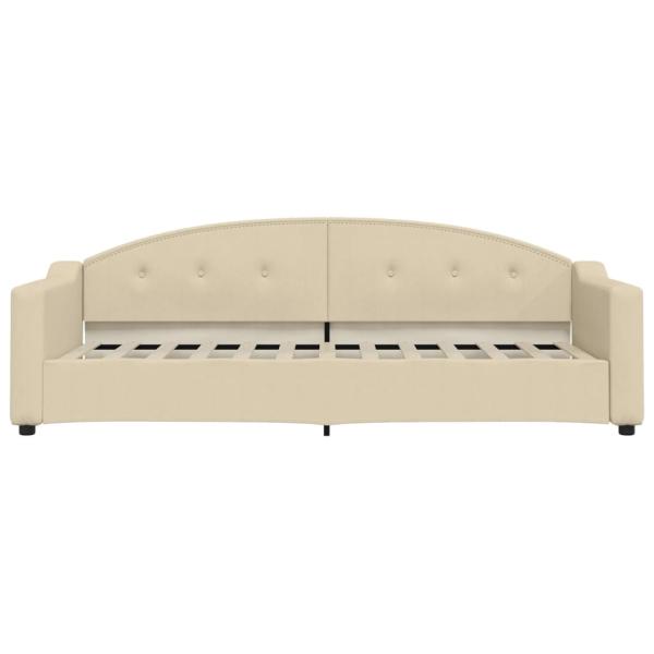 Tagesbett Creme 80x200 cm Stoff
