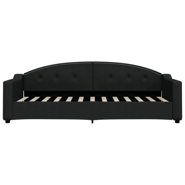 Tagesbett Schwarz 80x200 cm Stoff