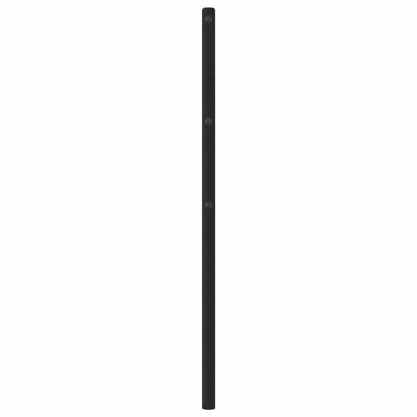 Ersatz-Kopfteil Metall Schwarz 200 cm