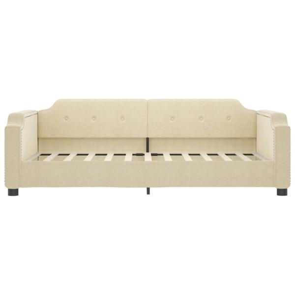 Tagesbett Creme 80x200 cm Stoff