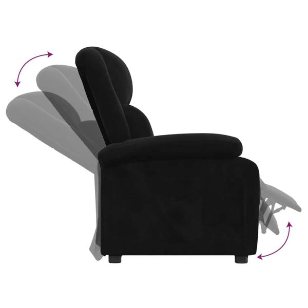Relaxsessel Schwarz Samt