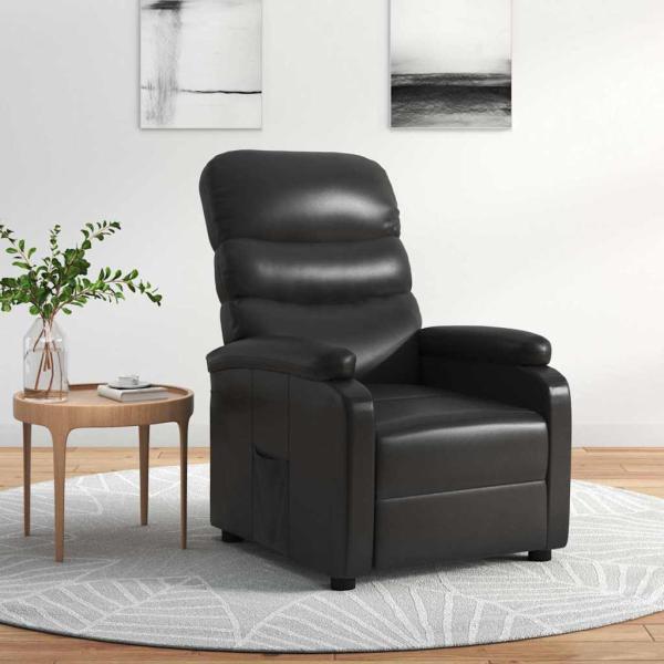 ARDEBO.de - Relaxsessel Schwarz Kunstleder