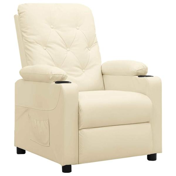 ARDEBO.de - Relaxsessel Creme Kunstleder
