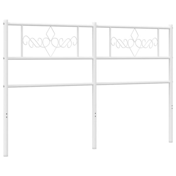 Ersatz-Kopfteil Metall Weiß 120 cm
