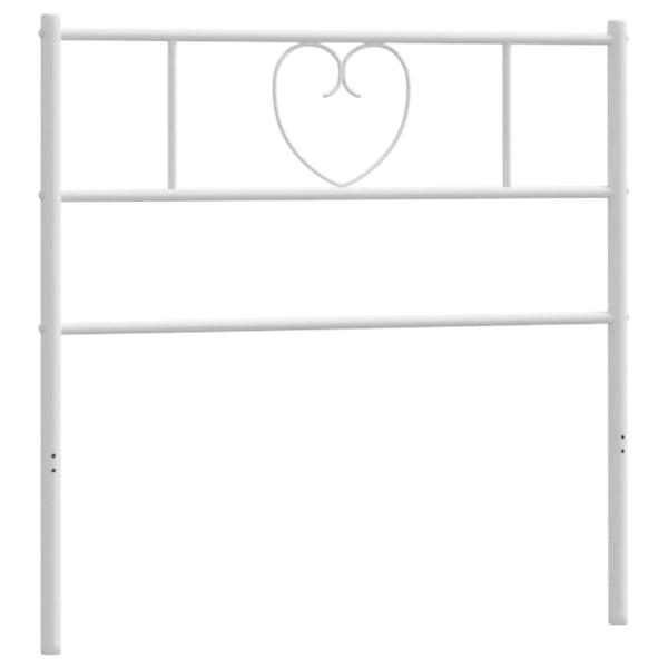 Ersatz-Kopfteil Metall Weiß 75 cm