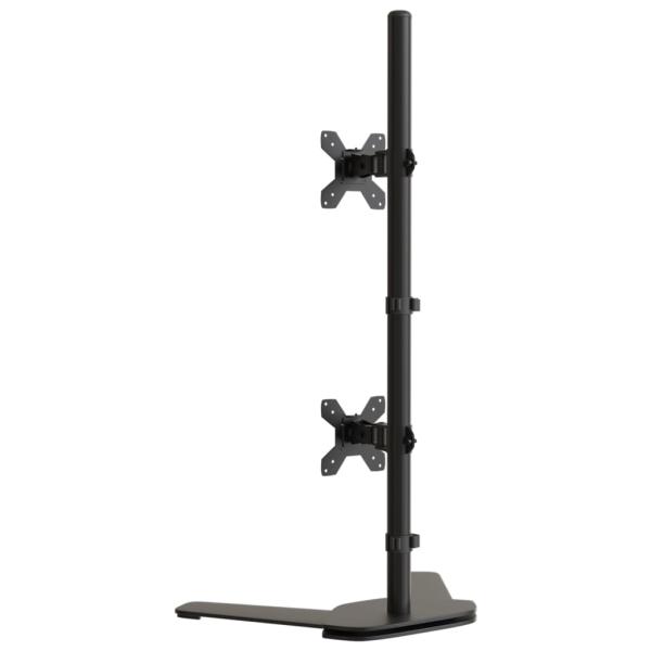 Tischhalterung f?r 2 Monitore Schwarz Stahl VESA 75/100 mm