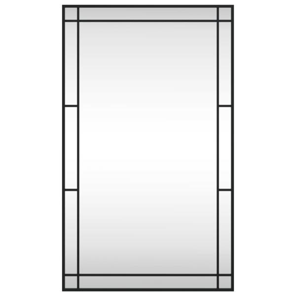 Wandspiegel Schwarz 60x100 cm Rechteckig Eisen