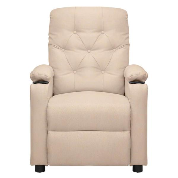 Relaxsessel Elektrisch Creme Stoff