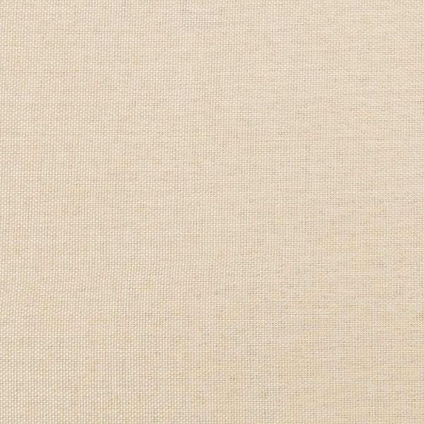 Kopfteil mit Ohren Creme 203x23x118/128 cm Stoff
