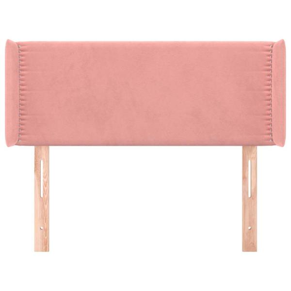 Kopfteil mit Ohren Rosa 103x16x78/88 cm Samt