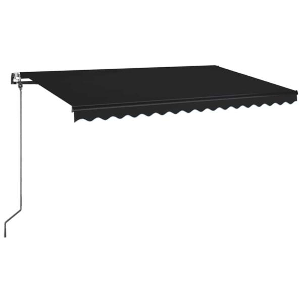 Automatische Markise mit LED & Windsensor 450x350 cm Anthrazit