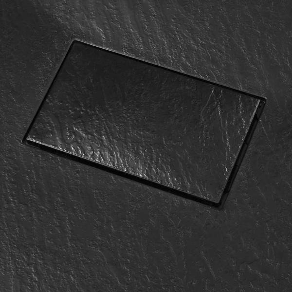 Duschwanne SMC Schwarz 90×80 cm