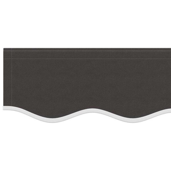 Ersatzstoff für Markise Anthrazit 400x350 cm Polyester