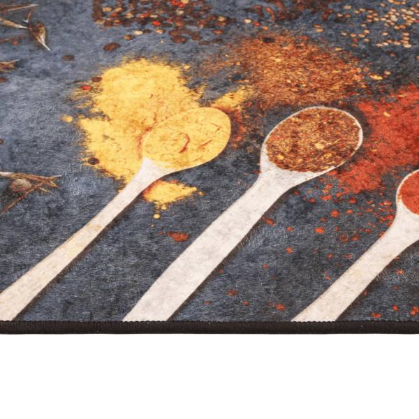 Küchenteppich Mehrfarbig 60x180 cm Waschbar