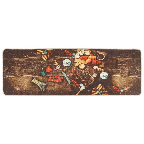 Küchenteppich Mehrfarbig 60x180 cm Waschbar
