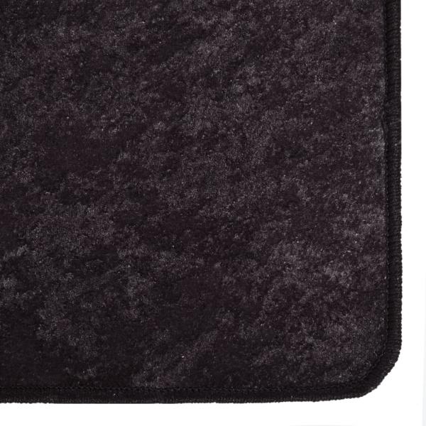 Teppich Waschbar Anthrazit 400x300 cm