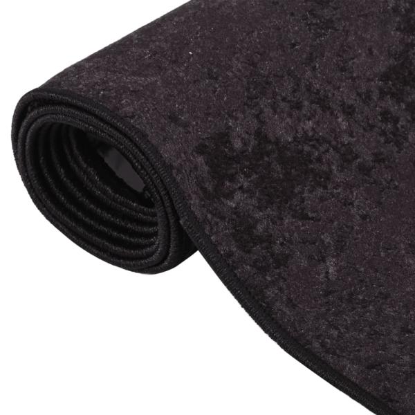 Teppich Waschbar Anthrazit 400x300 cm