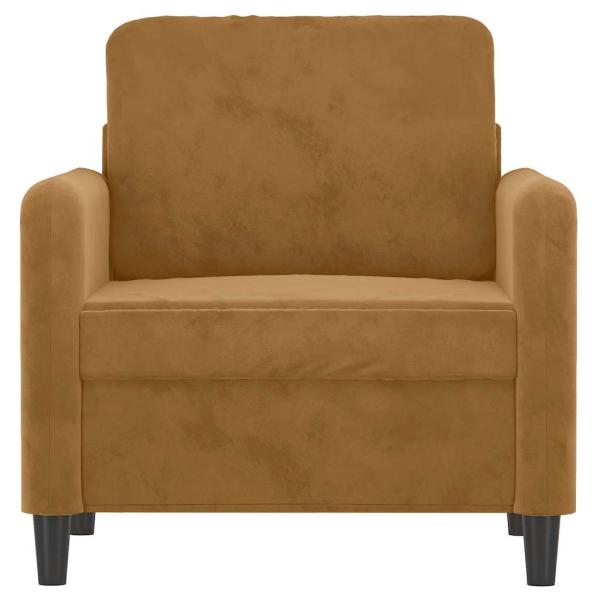 Sessel Braun 60 cm Samt