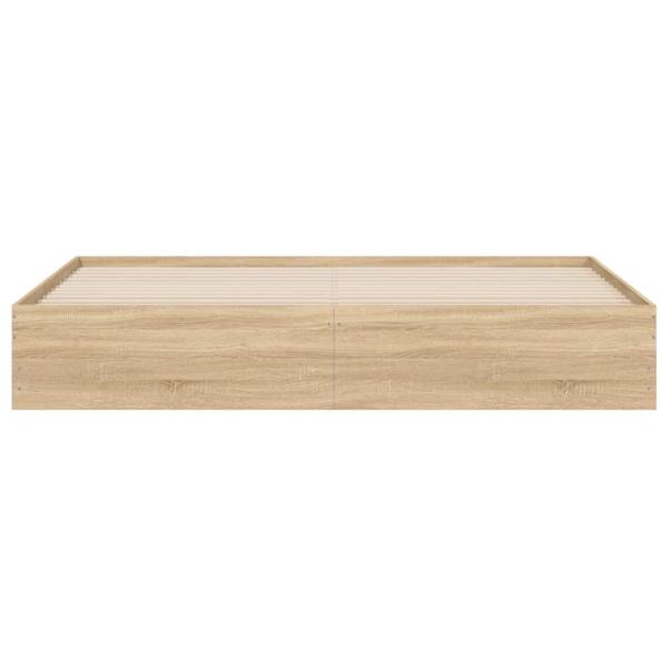 Bettgestell mit Schubladen Sonoma-Eiche 160x200cm Holzwerkstoff