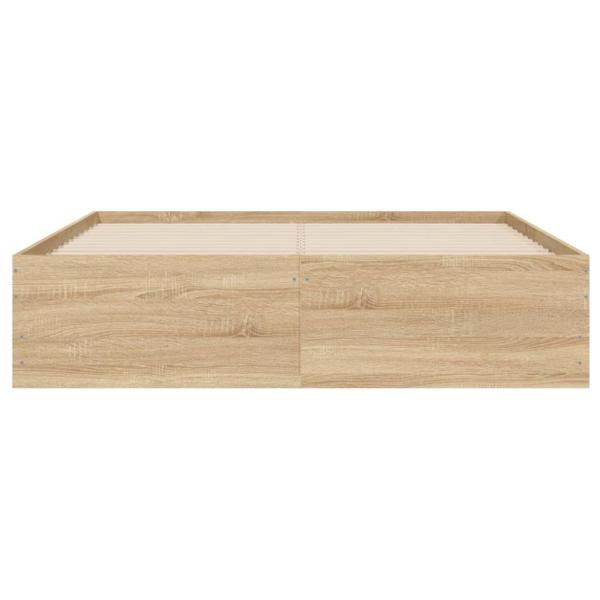 Bettgestell mit Schubladen Sonoma-Eiche 120x200cm Holzwerkstoff
