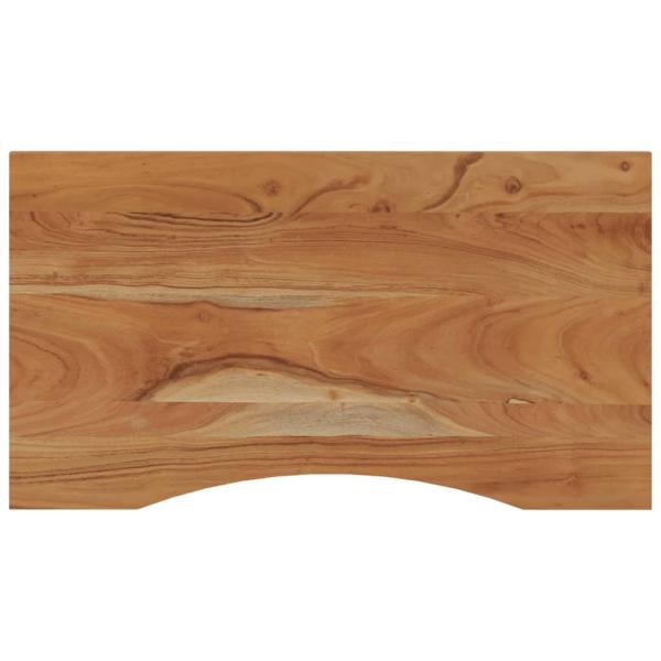 Schreibtischplatte 100x50x2,5 cm Rechteckig Massivholz Akazie