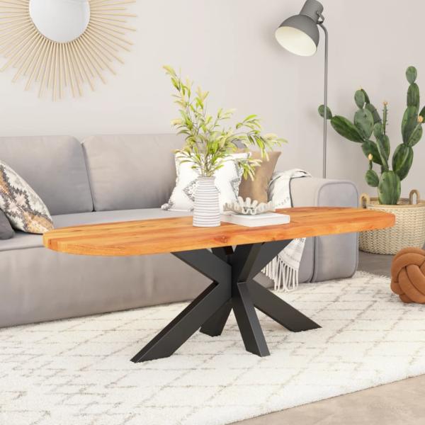 ARDEBO.de - Tischplatte 100x40x3,8 cm Oval Massivholz Akazie