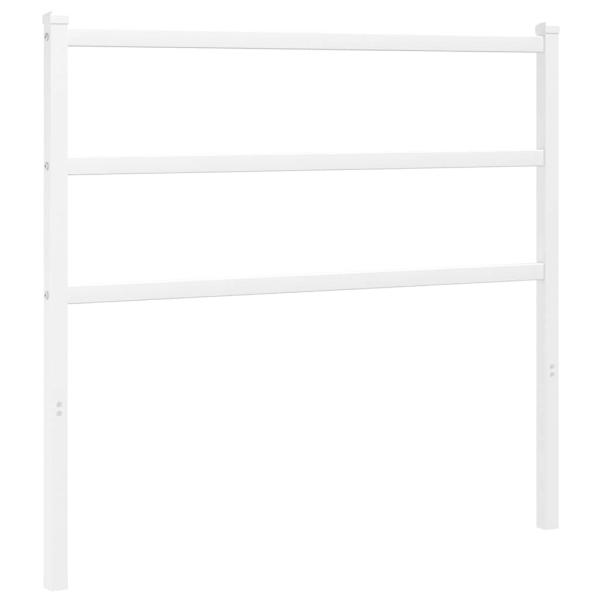 Ersatz-Kopfteil Metall Weiß 100 cm