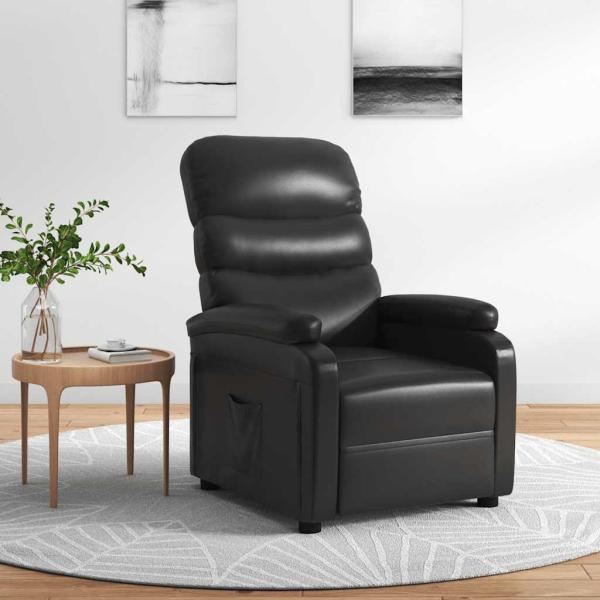 ARDEBO.de - Relaxsessel Schwarz Kunstleder