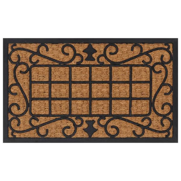 ARDEBO.de - Fußmatte Rechteckig 45x75 cm Gummi und Kokosfaser