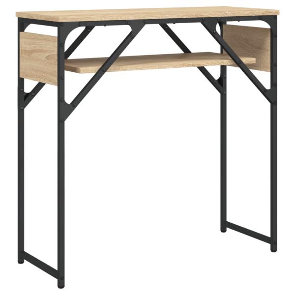 Konsolentisch mit Ablage Sonoma-Eiche 75x30x75cm Holzwerkstoff