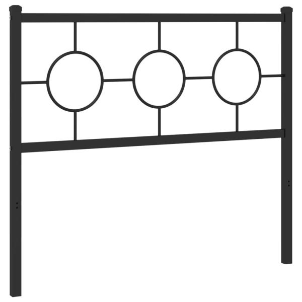 Ersatz-Kopfteil Metall Schwarz 100 cm
