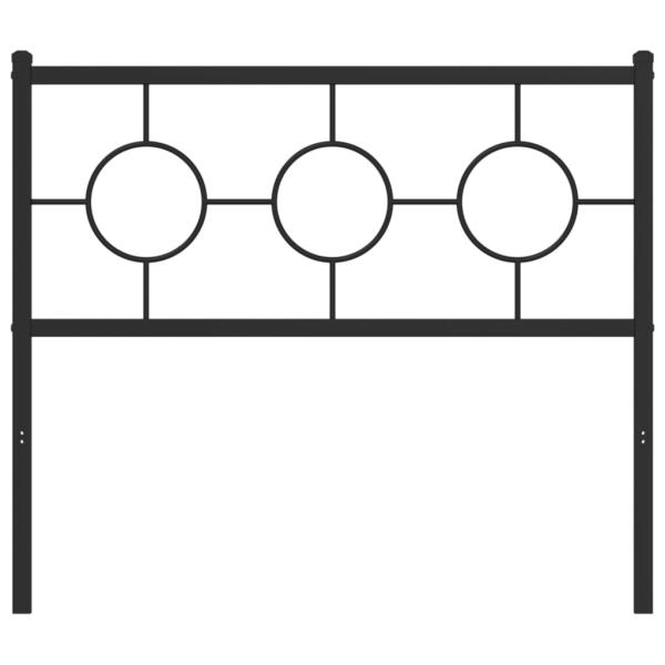 Ersatz-Kopfteil Metall Schwarz 100 cm