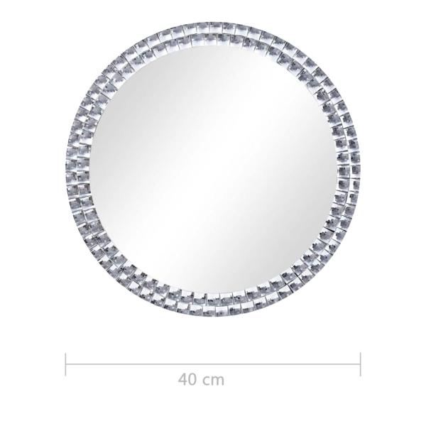Wandspiegel 40 cm Hartglas
