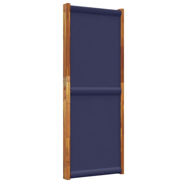 3-tlg. Paravent Dunkelblau 210x180 cm