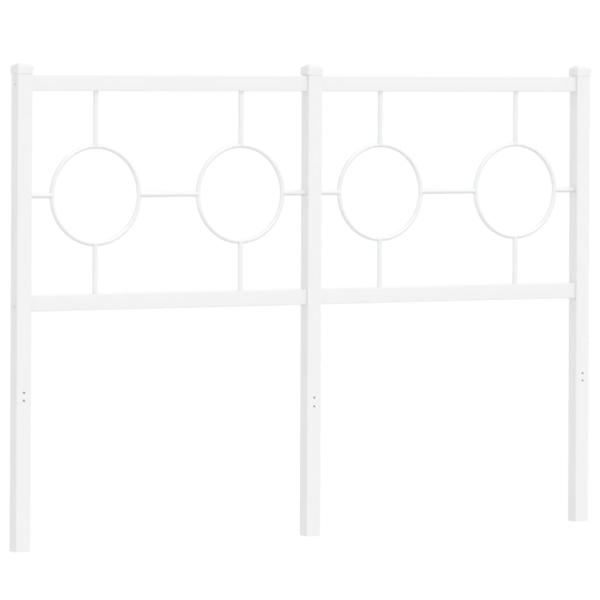 Ersatz-Kopfteil Metall Weiß 120 cm