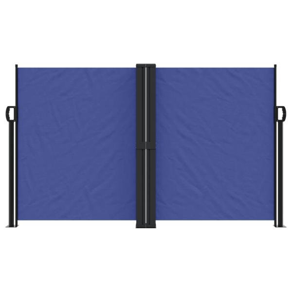 Seitenmarkise Ausziehbar Blau 140x1200 cm