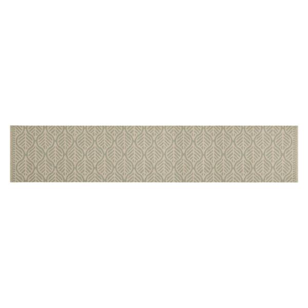 Küchenteppich Waschbar Blätter 60x300 cm Samt