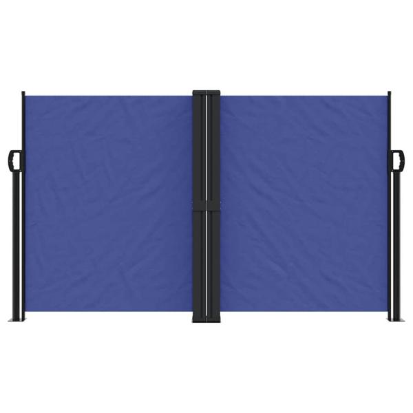 Seitenmarkise Ausziehbar Blau 140x600 cm