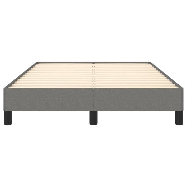 Bettgestell ohne Matratze Dunkelgrau 120x190 cm Stoff
