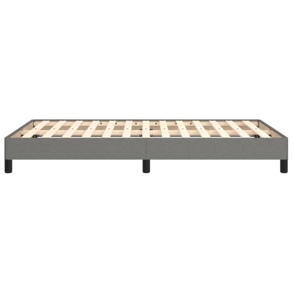 Bettgestell ohne Matratze Dunkelgrau 120x190 cm Stoff