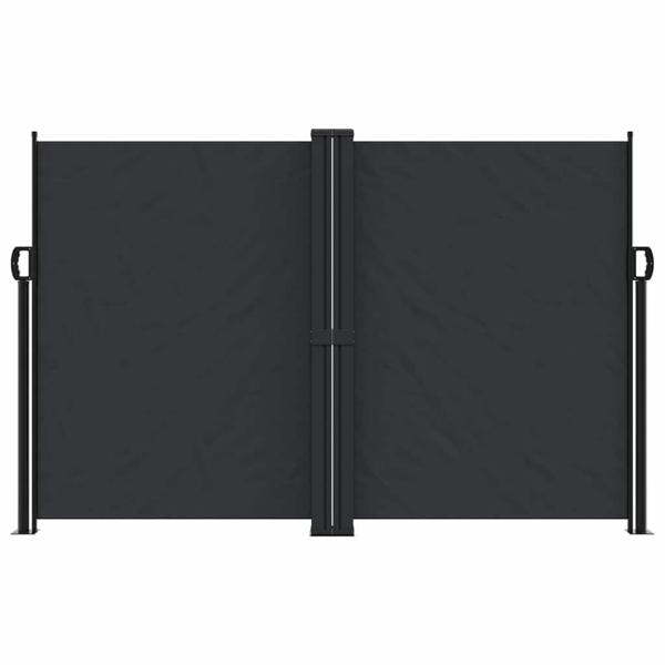 Seitenmarkise Ausziehbar Schwarz 160x600 cm