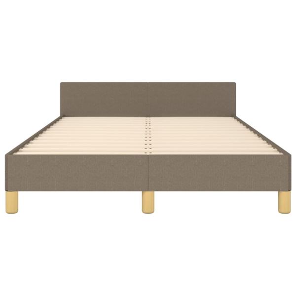 Bettgestell ohne Matratze Taupe 120x190 cm Stoff