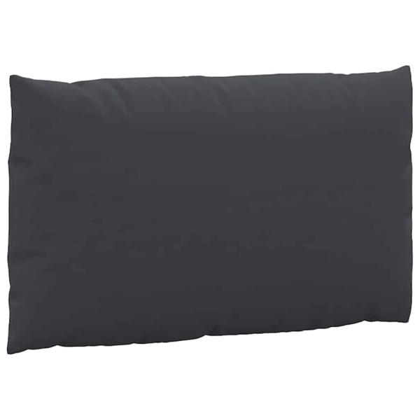 Palettenkissen 2-tlg. Schwarz Oxford-Gewebe