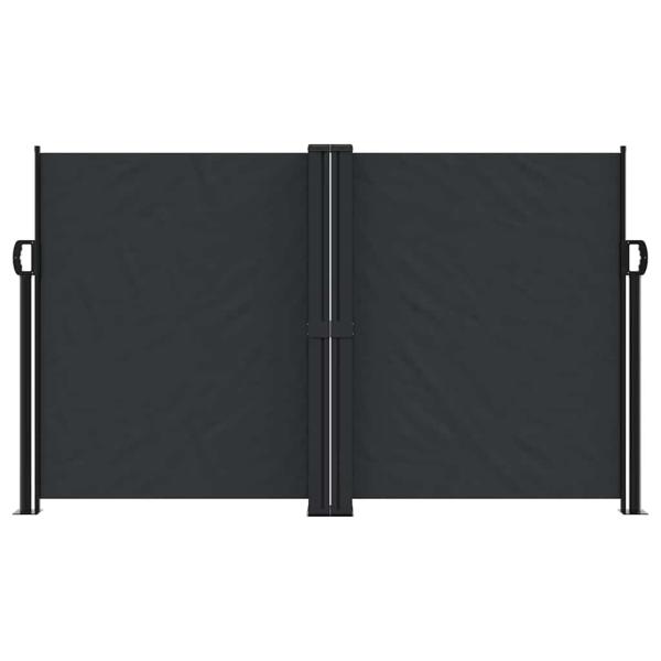 Seitenmarkise Ausziehbar Schwarz 140x1000 cm
