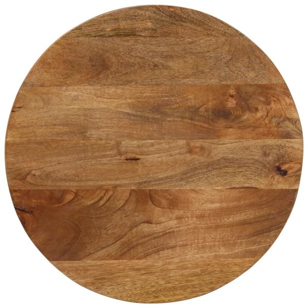 ARDEBO.de - Tischplatte Ø 60x3,8 cm Rund Massivholz Mango